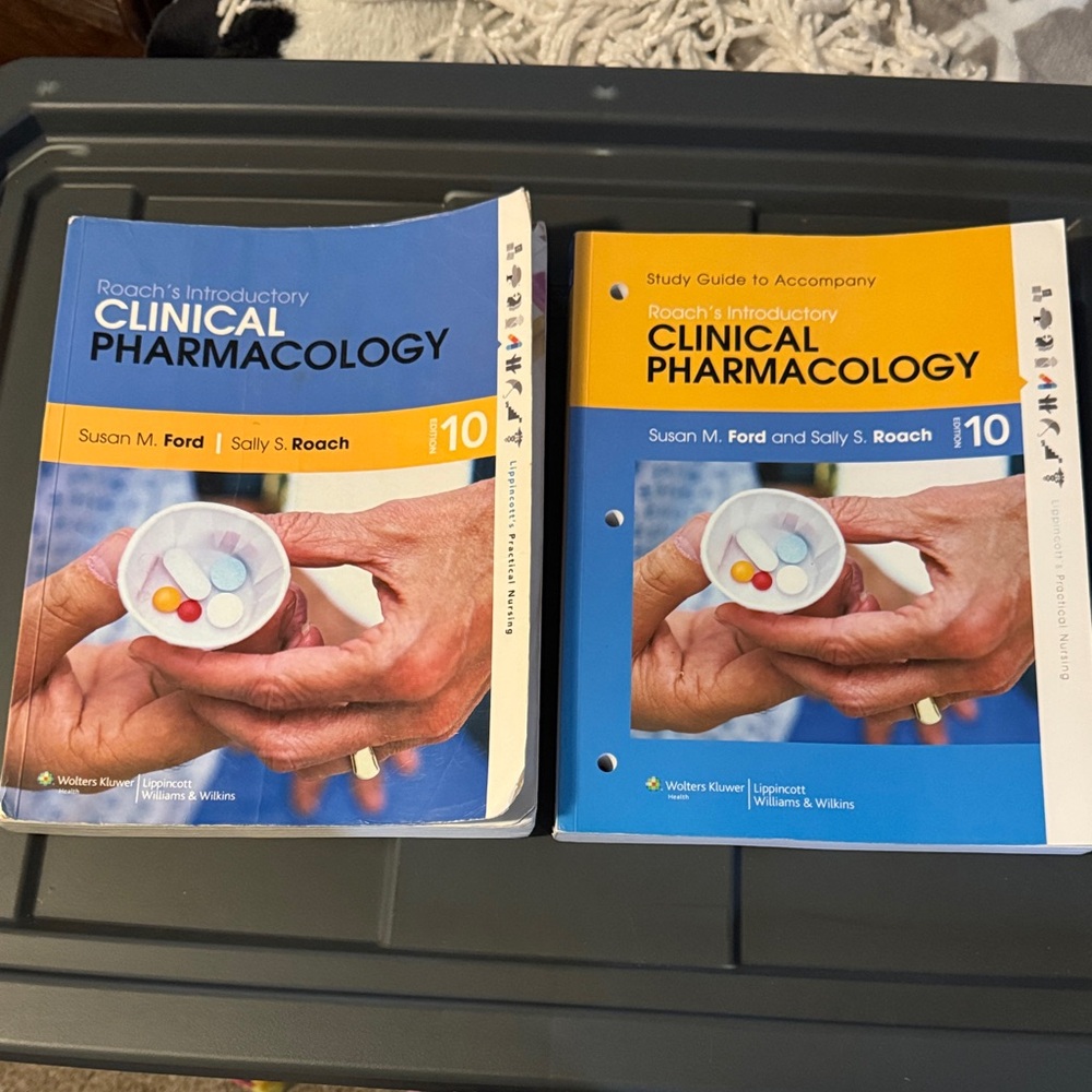 Roach's Introductory Clinical Pharmacology Set - Blue & Yellow Covers